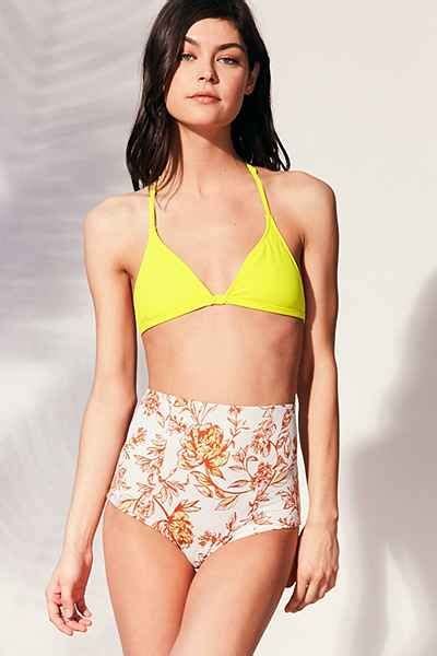 Out From Under Printed Flat High Waisted Bikini Bottom Retro High