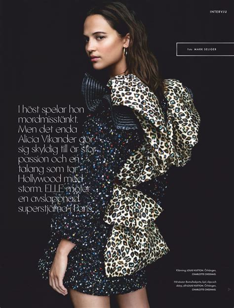 Alicia Vikander - ELLE Sweden December 2019 Issue • CelebMafia