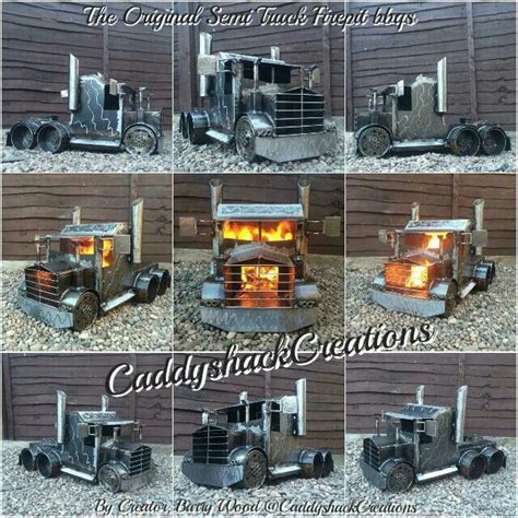 Original Semi Truck Firepit Bbq Stove Logburner Woodburner Grill