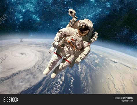 Astronaut Outer Space Image And Photo Free Trial Bigstock