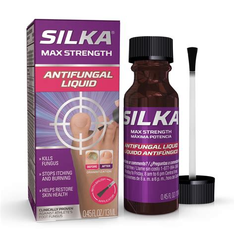 Silka Max Strength Antifungal Liquid Powerful Nail Health Solution For