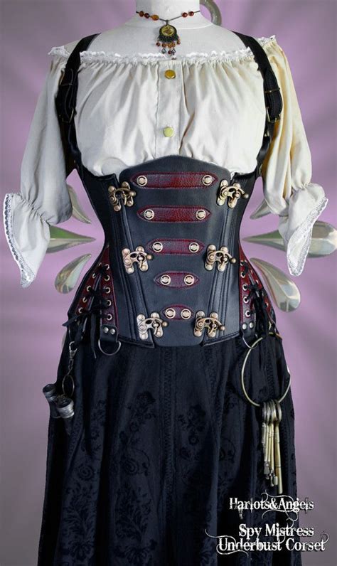 24 Waist Steampunk Underbust Explorer Corset By Harlotsandangels 235