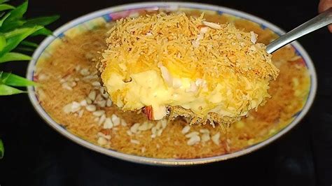 Vermicelli Custard Pudding Recipe Nawabi Semai Dessert Iftar