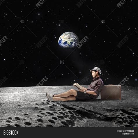 Young Man Sitting On Image And Photo Free Trial Bigstock