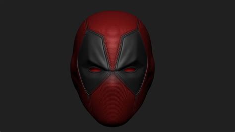 Marvel Comics Deadpool Mask - 3D Model by blackstar90