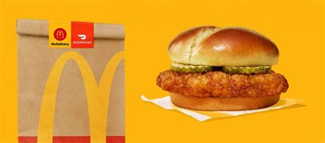 McDonald S Offers Free New Crispy Chicken Sandwich With DoorDash The