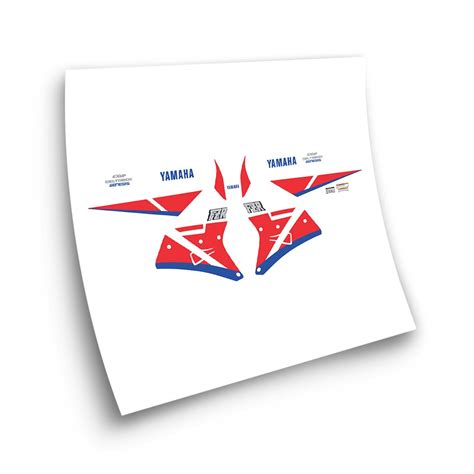 Yamaha Fzr 1000 Motorbike Stickers 1990 White Star Sam