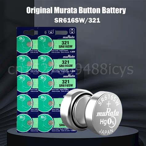 Original Murata Sr Sw Sr V Silver Oxide Watch Battery For