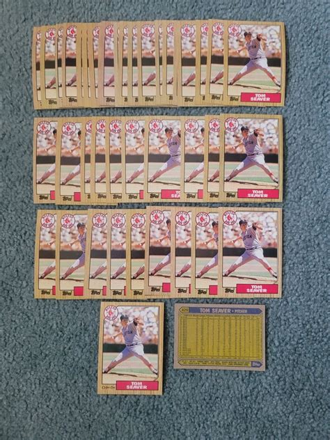 Topps Tom Seaver Baseball Card Lot Of Approx Cards Ebay