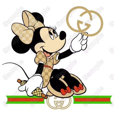 GUCCI Minnie Mouse T Shirt Heat Iron On Transfer Decal 2 Mickey Mouse