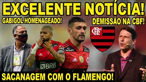 2 EXCELENTES NOTÍCIAS NO FLAMENGO DEMISSÃO NA CBF SACANAGEM O