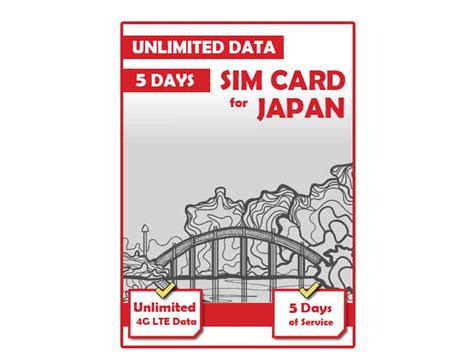 Japan Data SIM Card | Unlimited Data | 5 Days | JPY ¥3,480 – SIM Card Geek