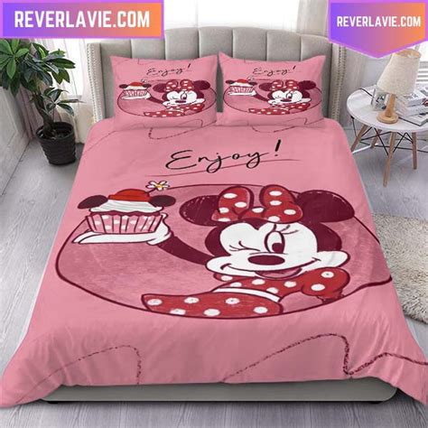 Minnie Mouse With Cupcake Comforter Bedding Set Rever Lavie