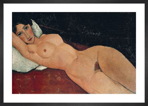 Reclining Nude On White Cushion 1919 Art Print By Amedeo Modigliani King McGaw