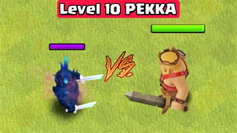 Level Pekka Vs All Troops Clash Of Clans Youtube