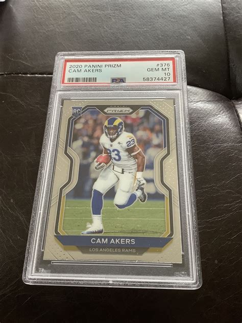 Cam Akers Panini Prizm Rookie Card Rc Psa Gem Mint La Rams