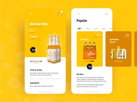 Dribbble - 20190704-dribbble-beer-app-ux-ui-ecommerce.png by Pablo Barzet 👌