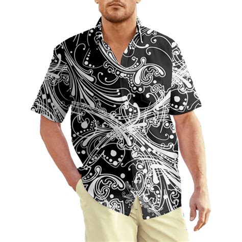 Hawaiian Print Shirts For Men Floral Paisley Graphic Prints Fashion