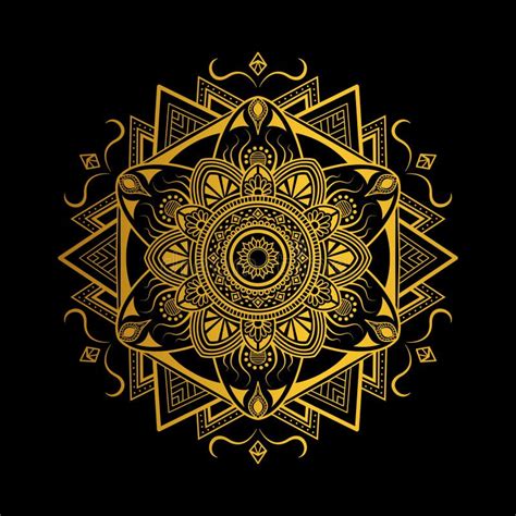 Luxury Mandala Gold Collor Background Decorative Background With An