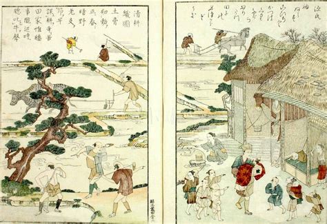 江戸時代の農村風景（『成形図説』より 曽 占春 著）の拡大画像｜江戸ガイド Vintage World Maps World Map