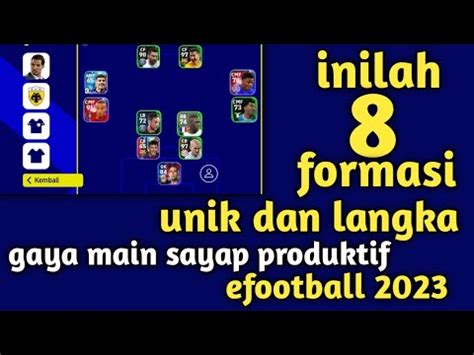 Inilah Formasi Terbaik Unik Dan Langka Gaya Main Sayap Produktif Di