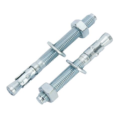 White Blue Zinc Plated Carbon Steel Wedge Anchor Bolts Bolts Nuts Screws Manufacturer Panda