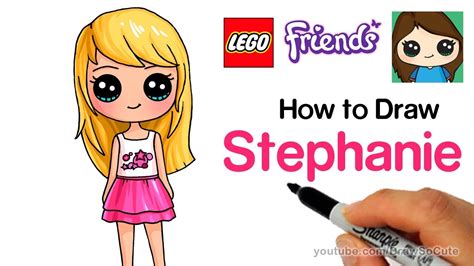 How To Draw Lego Friends Stephanie Youtube