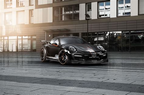 Porsche 911 Turbo Black Wallpaper