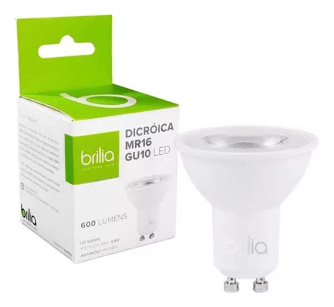 Lâmpada Led Mr16 Dicróica 4 8w Gu10 Quente Ou Neutro Brilia