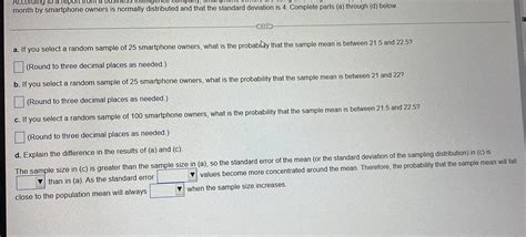 Solved Given A Normal Distribution With And And Chegg