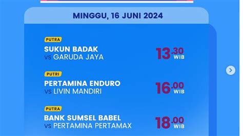 Jadwal MOJI TV Minggu 16 Juni 2024 Ada Live VNL 2024 Women Proliga