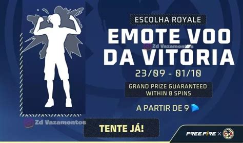 Escolha Royale Free Fire Como Conseguir Emote Voo Da Vit Ria Ps Verso