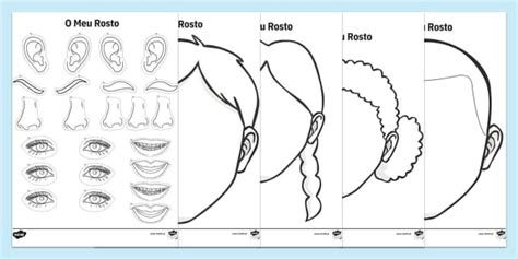 Free Templates De Rosto Em Branco P Ginas Para Colorir Twinkl