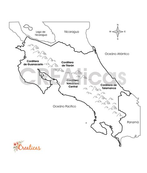 Mapa De Las Cordilleras De Costa Rica Para Imprimir Nidux Shop Peppa