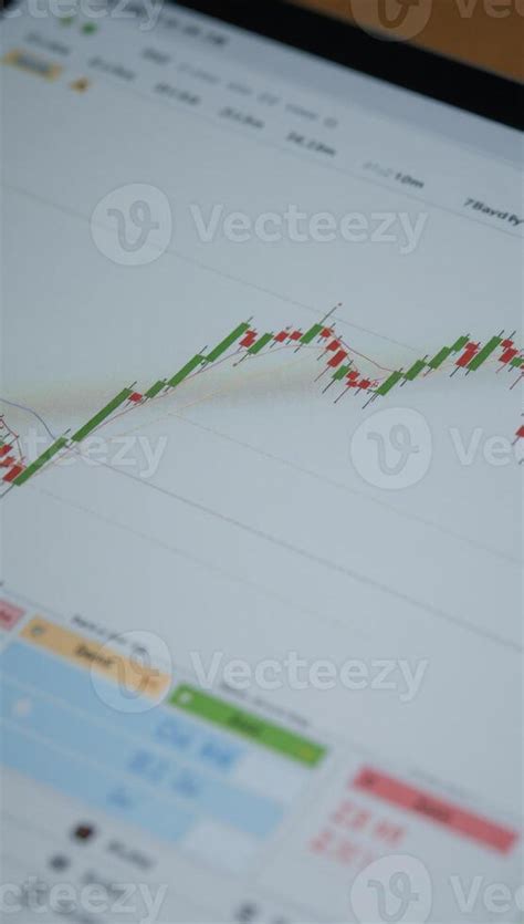 detailed stock market chart visualization  stock photo