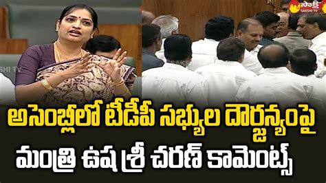 Minister Usha Sri Charan Comments On TDP Leaders TDP Leaders