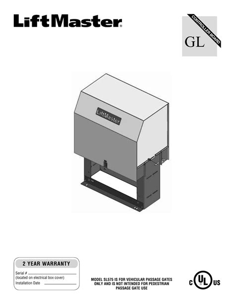 Liftmaster User Manual