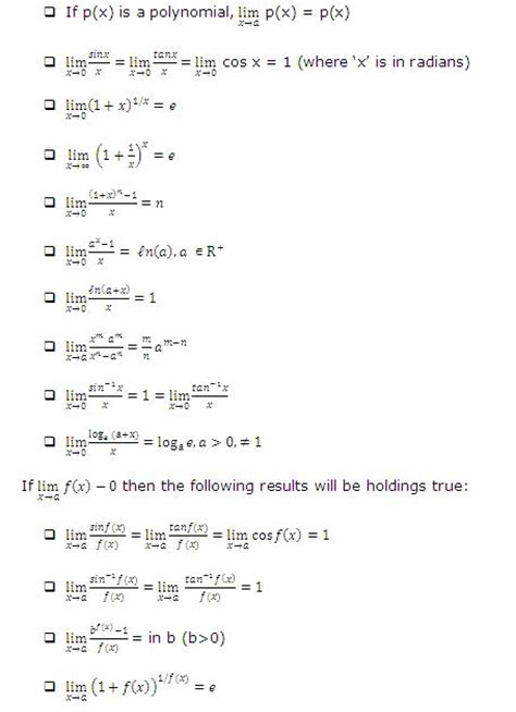 Algebra Of Limits Study Material For Iit Jee Askiitians