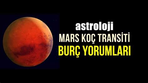 Astroloji Mars Koç transiti burç yorumları