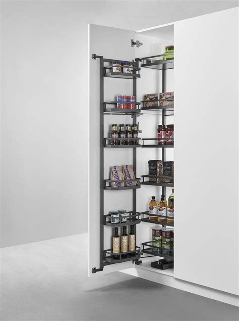 Larder Unit Pull Out Tandem Shelf Height Adjustable Hanging Baskets