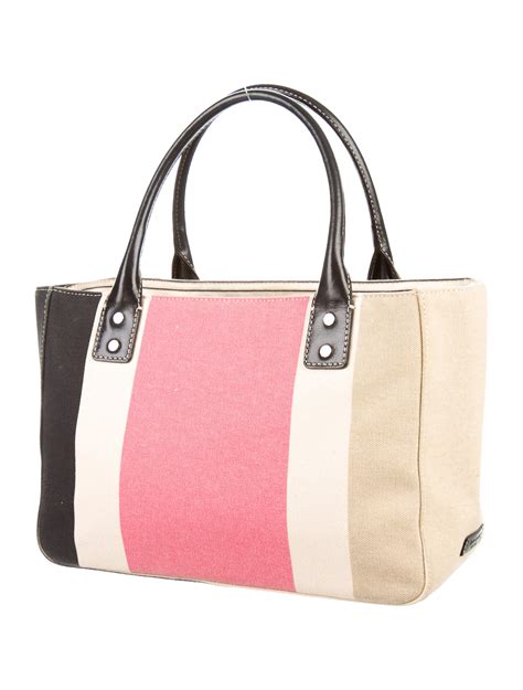 Kate Spade New York Striped Canvas Tote Handbags Wka The