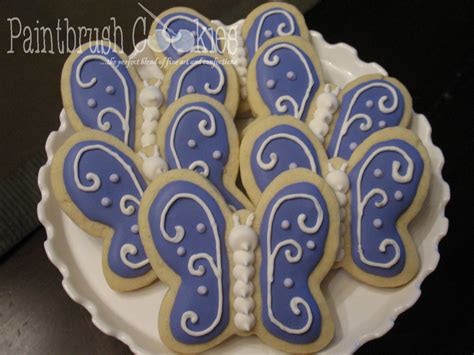 Purple Butterfly Cookies Butterfly Cookies Baking Studio Confection