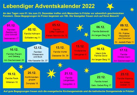 Lebendiger Adventskalender