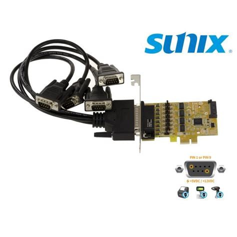 Controleur Sunix Ser S Pci Express Pcie S Rie Rs Powered Io