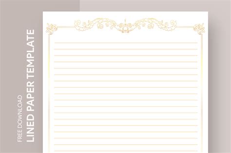 Free Editable Online Vintage Lined Paper Template Free Print