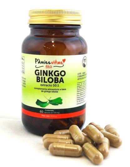 Ginkgo biloba PV 60 cápsulas Tienda Dulce Revolución oficial