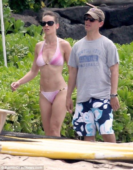 Hilary Swank Shows Off Her Rock Hard Abs In A Tiny Pink Bikini Daily