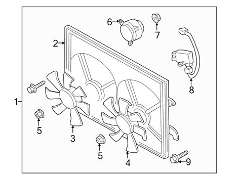 Mazda Mpv Fan Engine Blade Motor Cooling To Electric