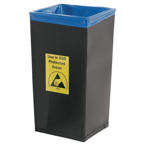 Esd Bins Conductive Fibreboard Esd Waste Bins Static Safe Environments