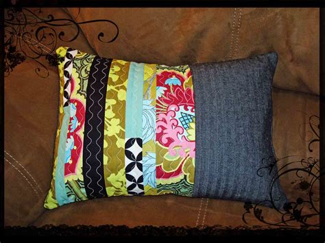 Rich Patchwork Stripe Quilted Throw Pillow Check My Profil Flickr